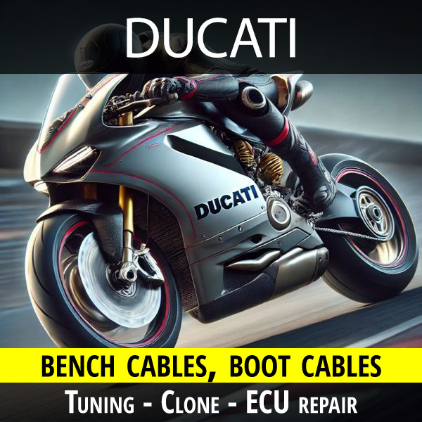 Ducati bench cables for tuning - cloning - ECU repair % ducati-bench-cable