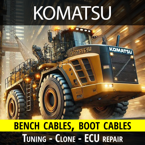 Komatsu bench cables for tuning - cloning - ECU repair % komatsu-bench-cable