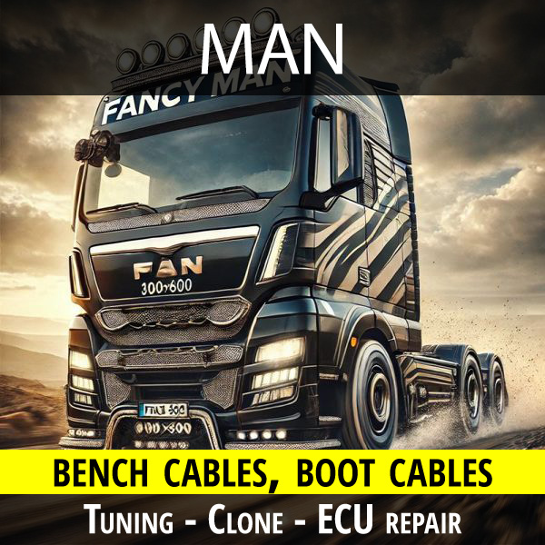 MAN bench cables for tuning - cloning - ECU repair % man-bench-cable