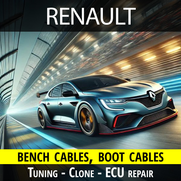 Renault bench cables for tuning - cloning - ECU repair % renault-bench-cable