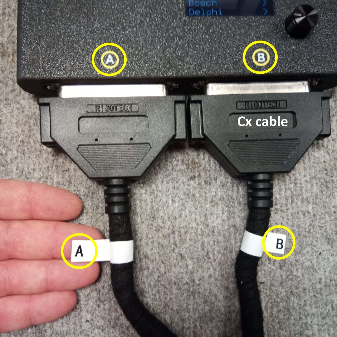 menu control by encoder and button